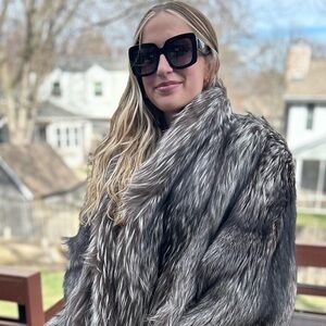 Stunning Full Length Silver Fox